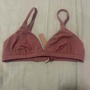 Skims Cotton Jersey Triangle Bralette